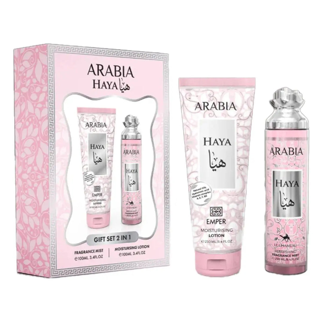 Arabia Haya by Le Chameau Women 2Pc Set 8.4oz Mist Spray and Lotion