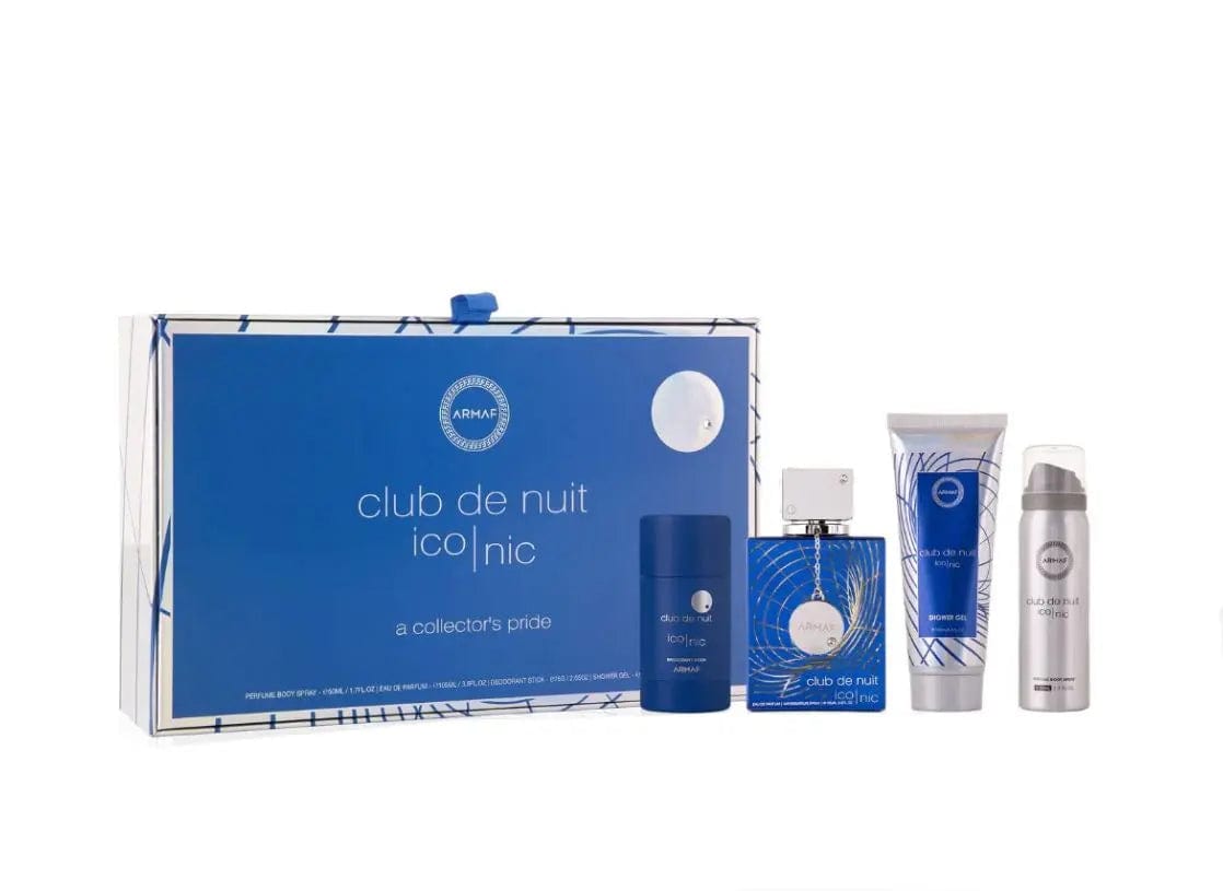Armaf Club De Nuit Blue Iconic 4pc Gift Set For Men Armaf