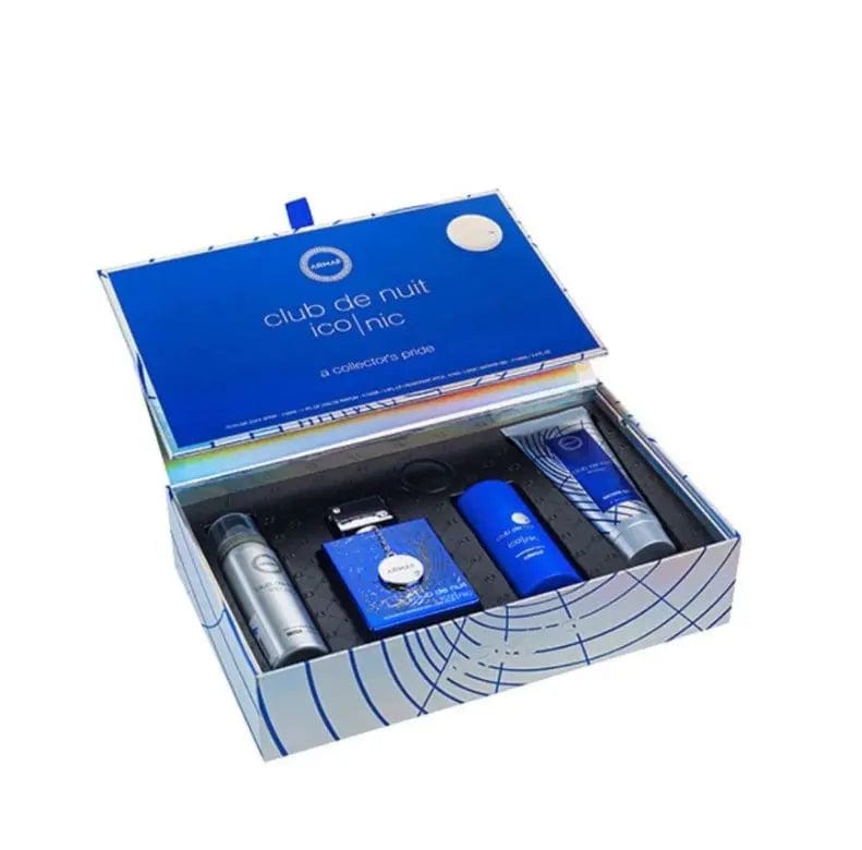 Armaf Club De Nuit Blue Iconic 4pc Gift Set For Men Armaf