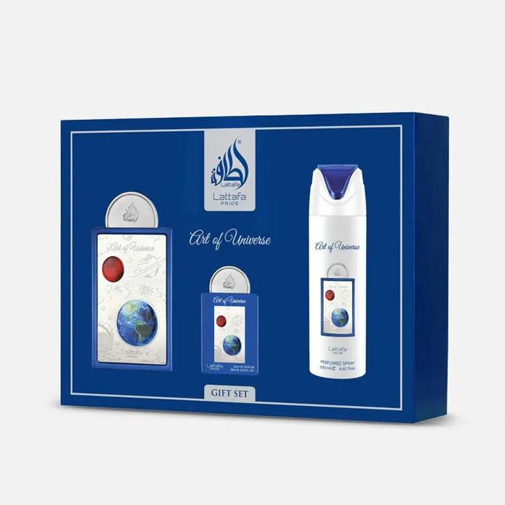 Art Of Universe by Lattafa Unisex 3Pcs Gift Set EDP.