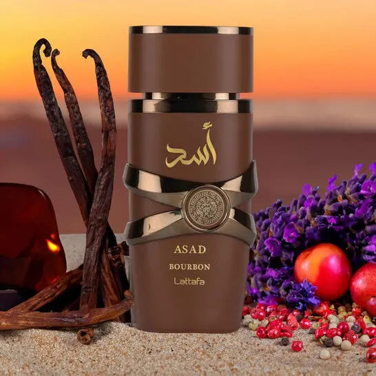 Asad Bourbon By Lattafa For Men 3.4oz EDP Spray Lattafa