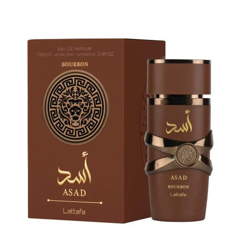 Asad Bourbon By Lattafa For Men 3.4oz EDP Spray