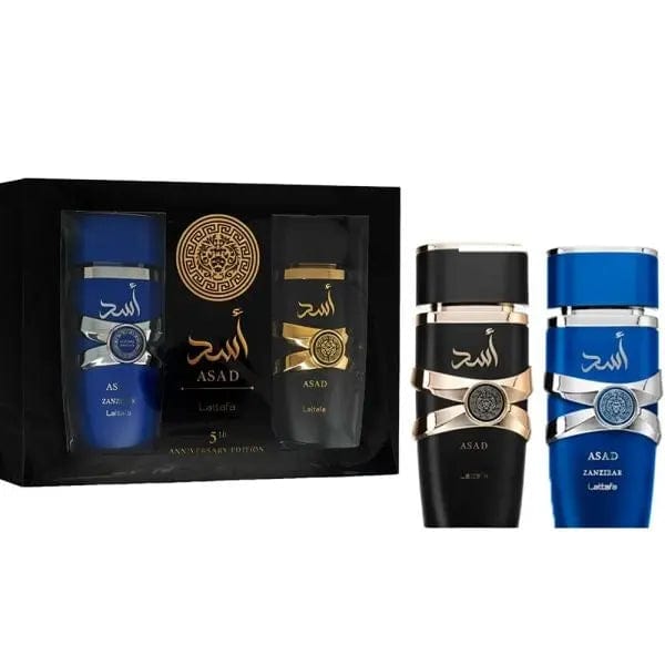 Lattafa Asad Men’s 2pc Gift Set Eau de Parfum Spray.