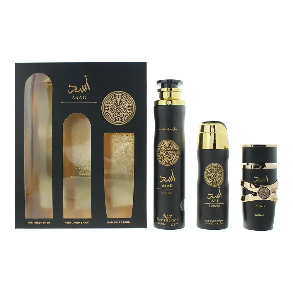 Asad By Lattafa For Men 3Pcs Set EDP Spray Lattafa
