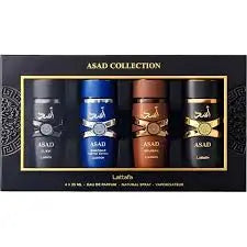 Asad Collection 4-Piece Set By Lattafa Unisex 4 x 0.8oz EDP Splash
