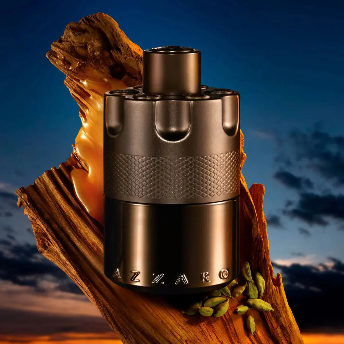 Azzaro The Most Wanted EDP Intense bottle detail
