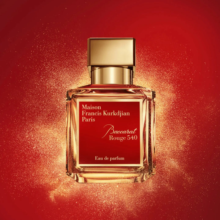 Baccarat Rouge 540 elegant niche fragrance with a warm amber woody trail