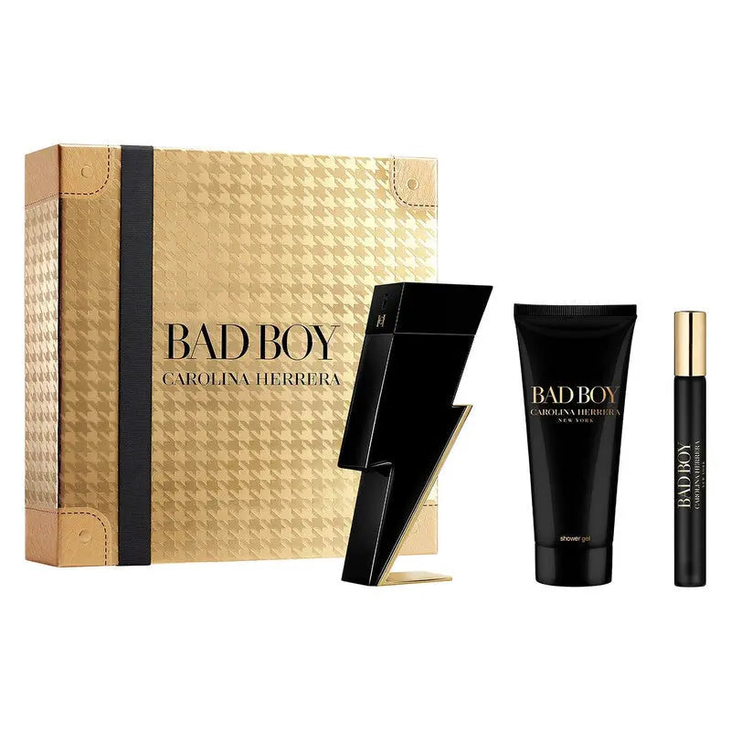 Bad Boy 3-Piece Set By Carolina Herrera For Men 3.4oz EDT Spray