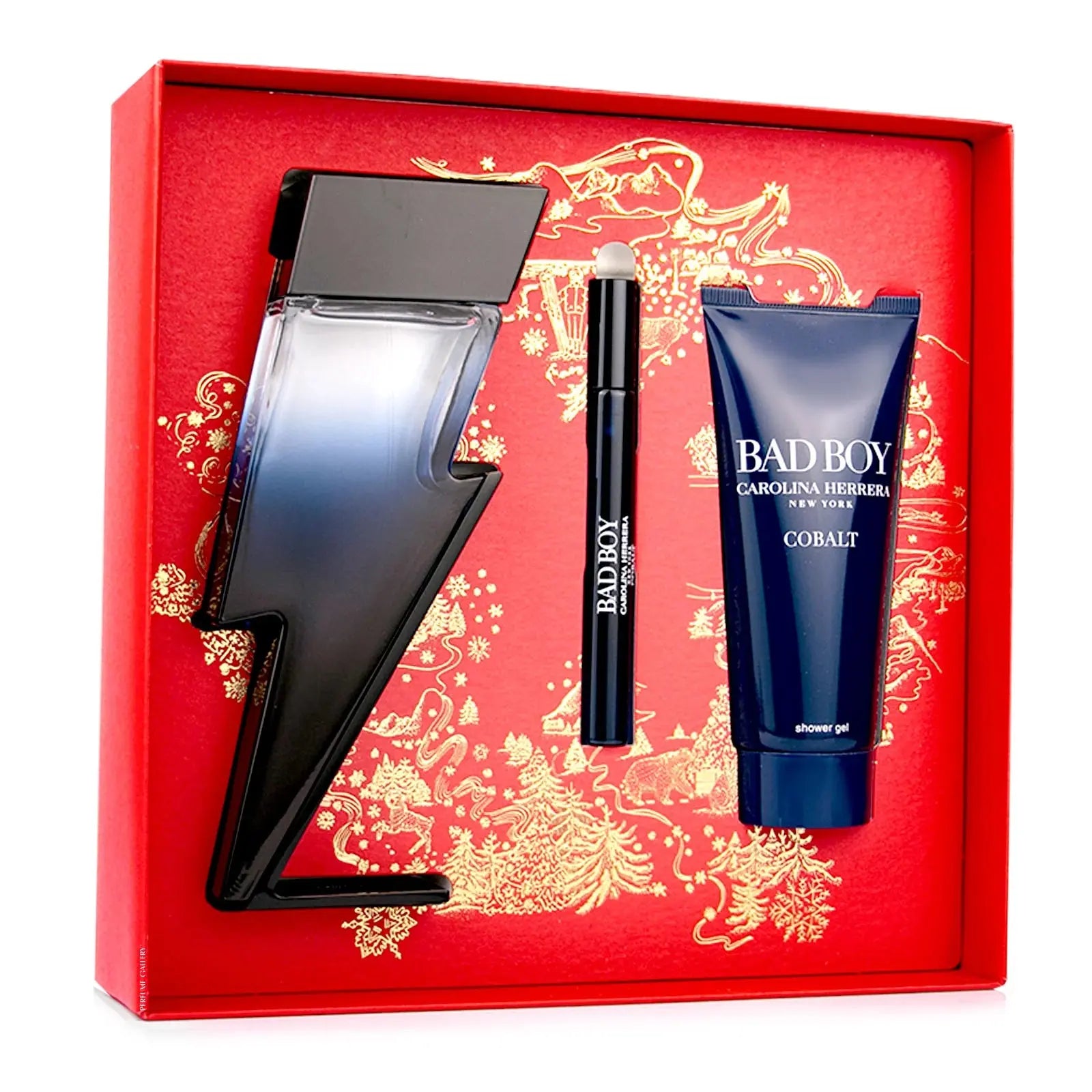Bad Boy Cobalt By Carolina Herrera For Men (3pc Gift Set) Carolina Herrera