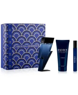 Bad Boy Cobalt By Carolina Herrera For Men (3pc Gift Set) Carolina Herrera
