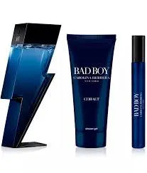Bad Boy Cobalt By Carolina Herrera For Men (3pc Gift Set) Carolina Herrera