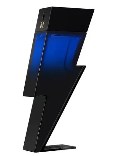 Bad Boy Cobalt Elixir Men 3.4oz EDP lightning bolt bottle detail
