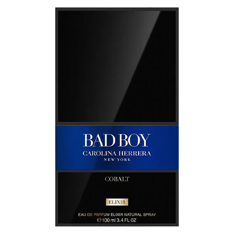 Bad Boy Cobalt Elixir by Carolina Herrera original box 3.4oz EDP for men