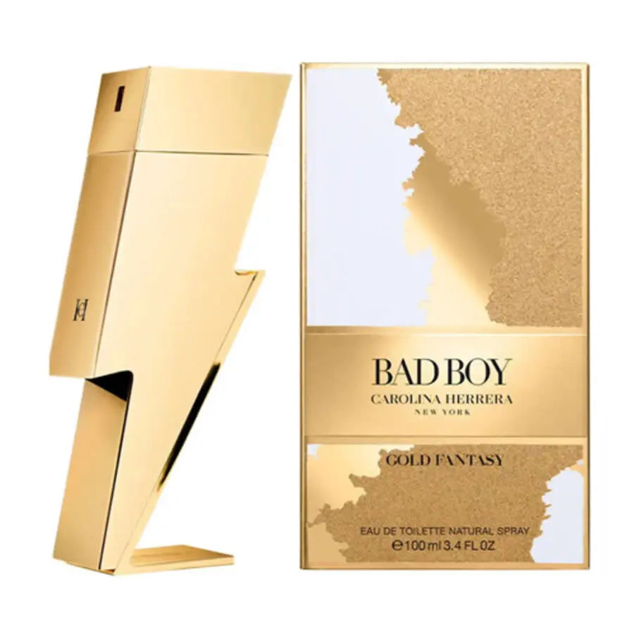 Bad Boy Gold Fantasy By Carolina Herrera For Men 3.4 oz EDT Spray Carolina Herrera