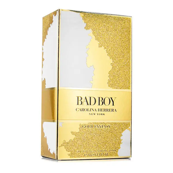 Bad Boy Gold Fantasy By Carolina Herrera For Men 3.4 oz EDT Spray Carolina Herrera