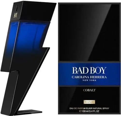 Bad boy Cobalt By Carolina Herrera For Men 3.4oz EDP Spray - perfumesandrea