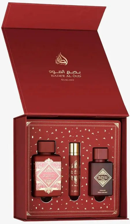 Badee Al Oud Sublime 3-Piece Set By Lattafa For Women 3.4oz EDP Spray