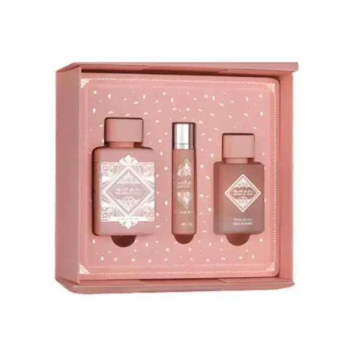 Badee Noble Blush 3-Piece Set By Lattafa For Women 3.4oz EDP Spray Lattafa