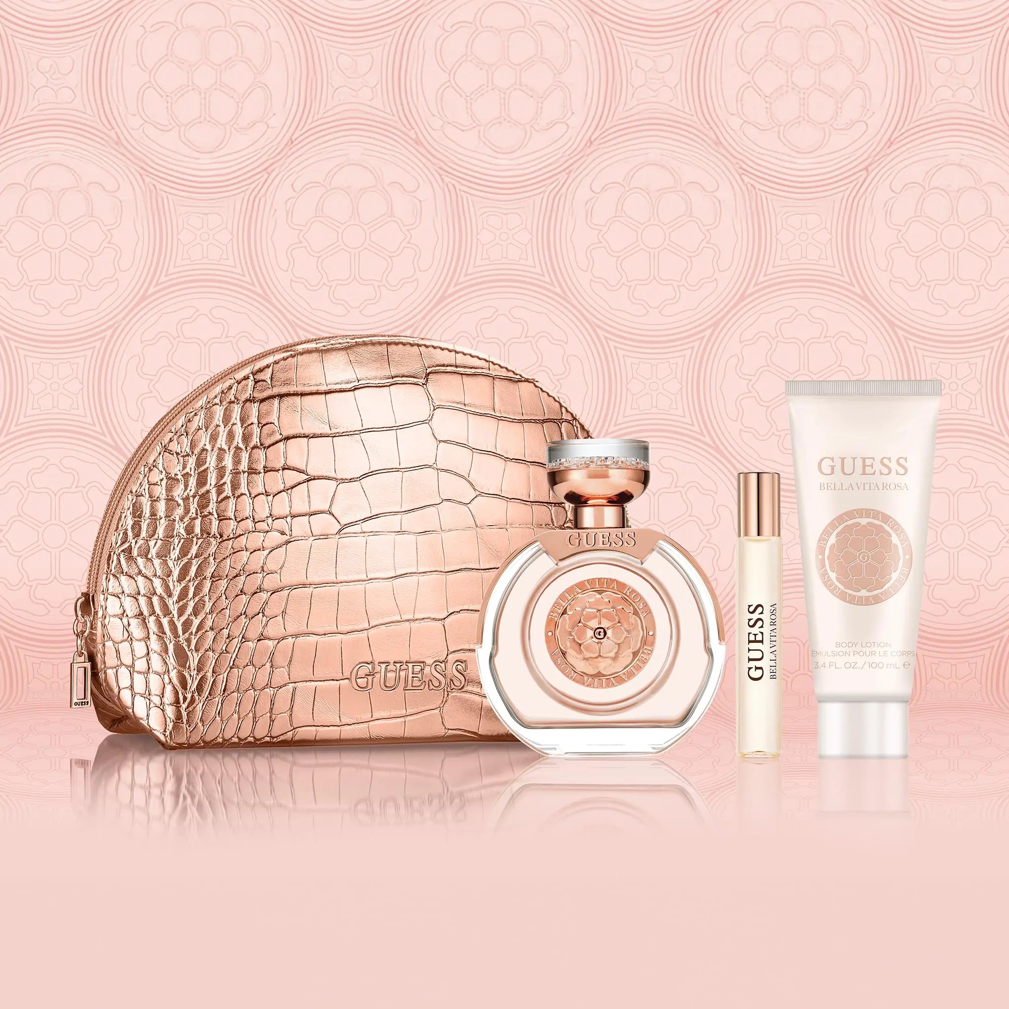 Bella Vita Rosa Guess set items included perfume and extras