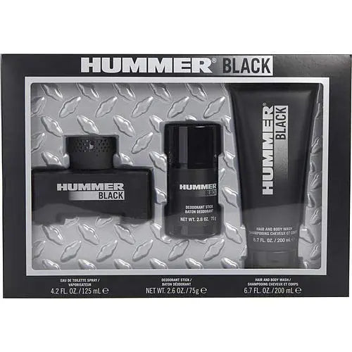 Black 3-Piece Set By Hummer For Men 4.2oz EDT Spray