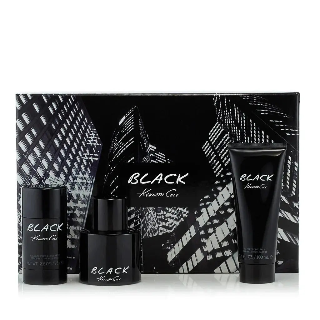 Black 4-Piece Set By Kenneth Cole For Men 3.4oz EDT Spray