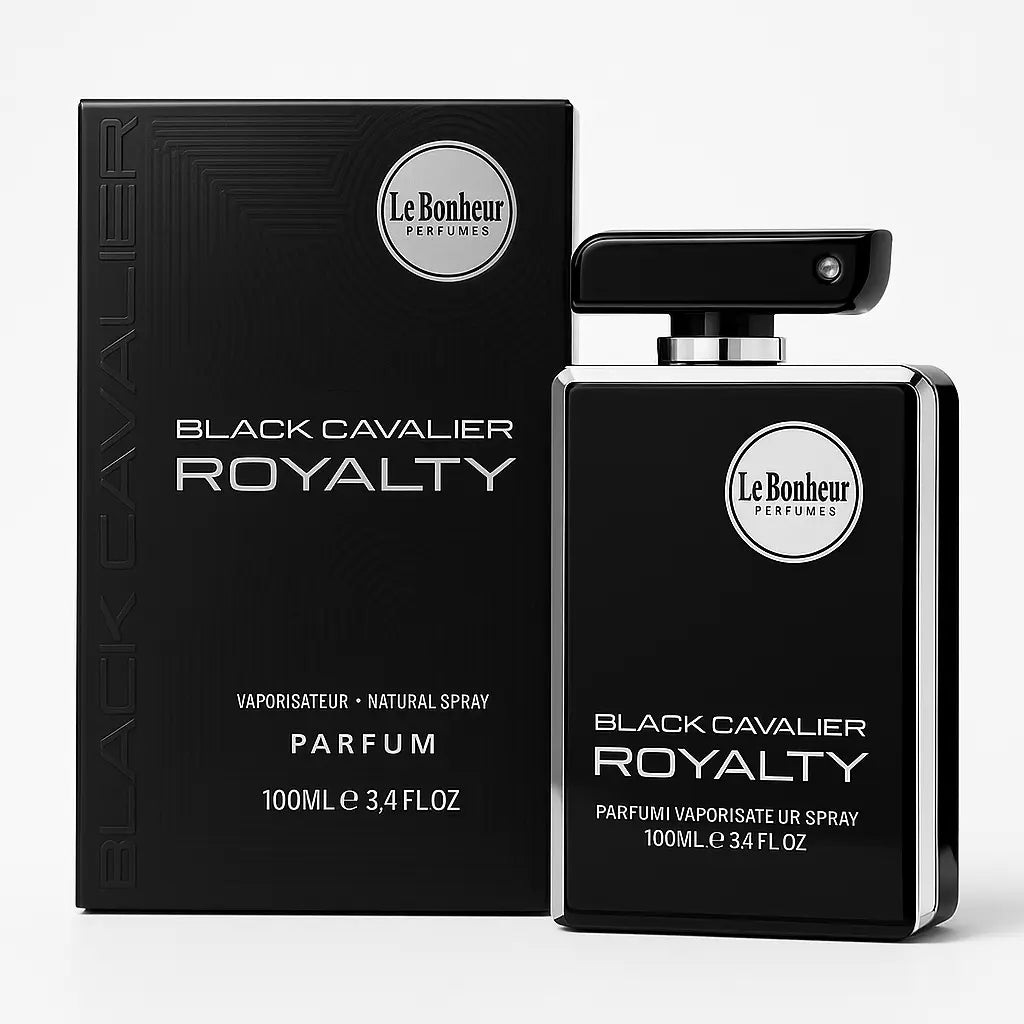 Black Cavalier Royalty By Le Bonheur For Men 3.4oz Parfum Spray Le Bonheur