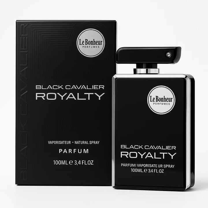 Black Cavalier Royalty By Le Bonheur For Men 3.4oz Parfum Spray Le Bonheur