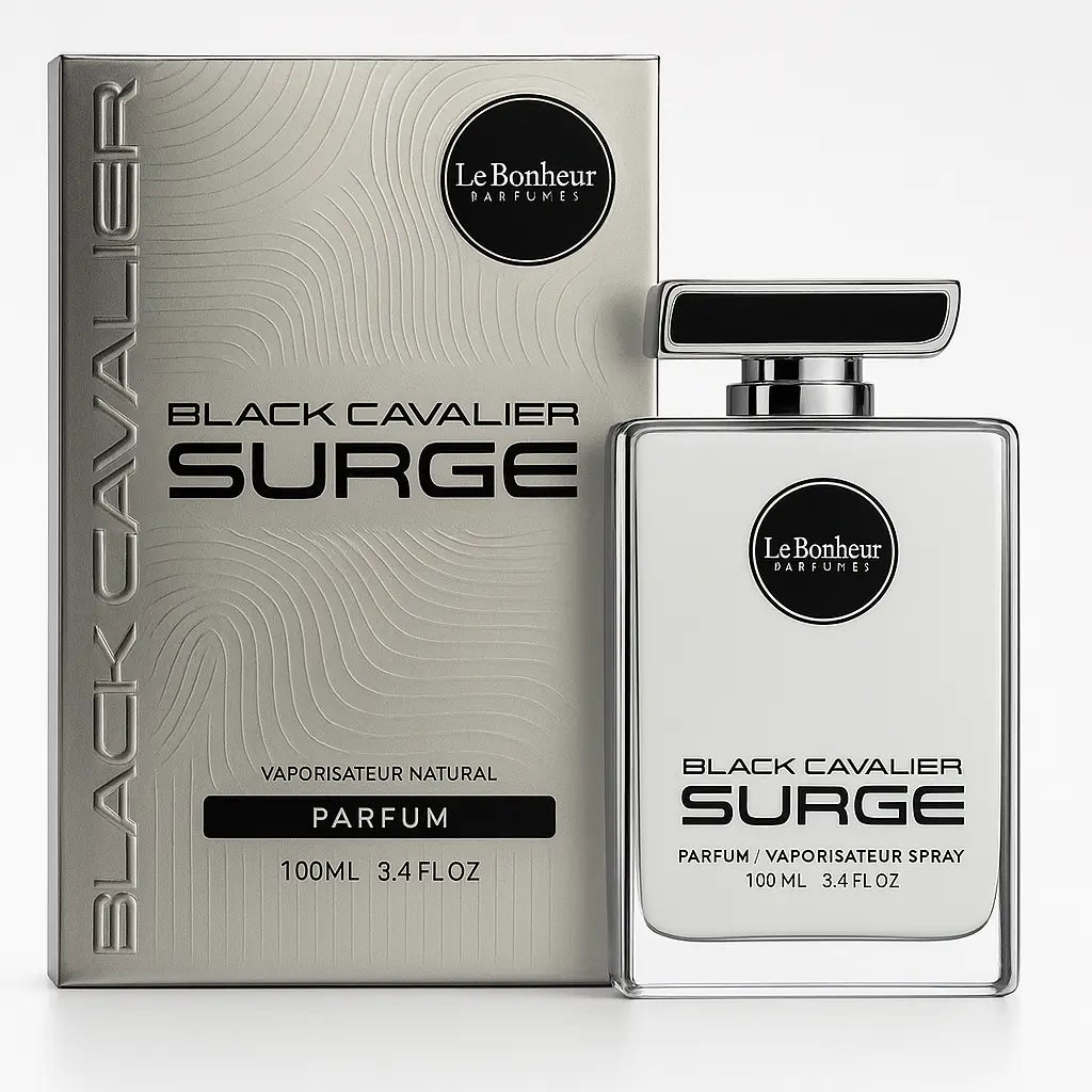 Black Cavalier Surge By Le Bonheur FOr Men 3.4oz Parfum Spray Le Bonheur