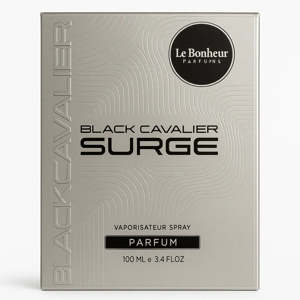 Black Cavalier Surge By Le Bonheur FOr Men 3.4oz Parfum Spray Le Bonheur