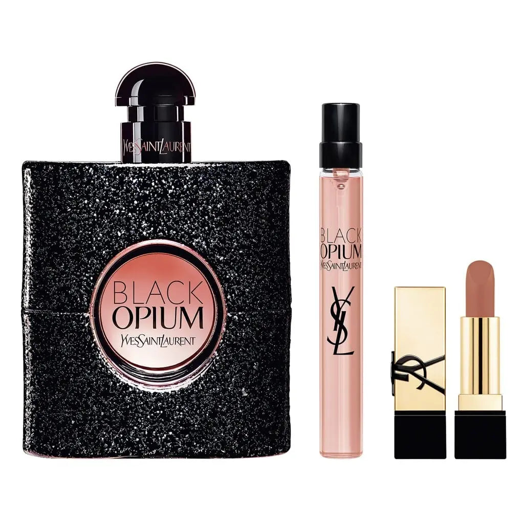  Black Opium By Yves Saint Laurent 3-Piece Set 3.0oz Women EDP Spray