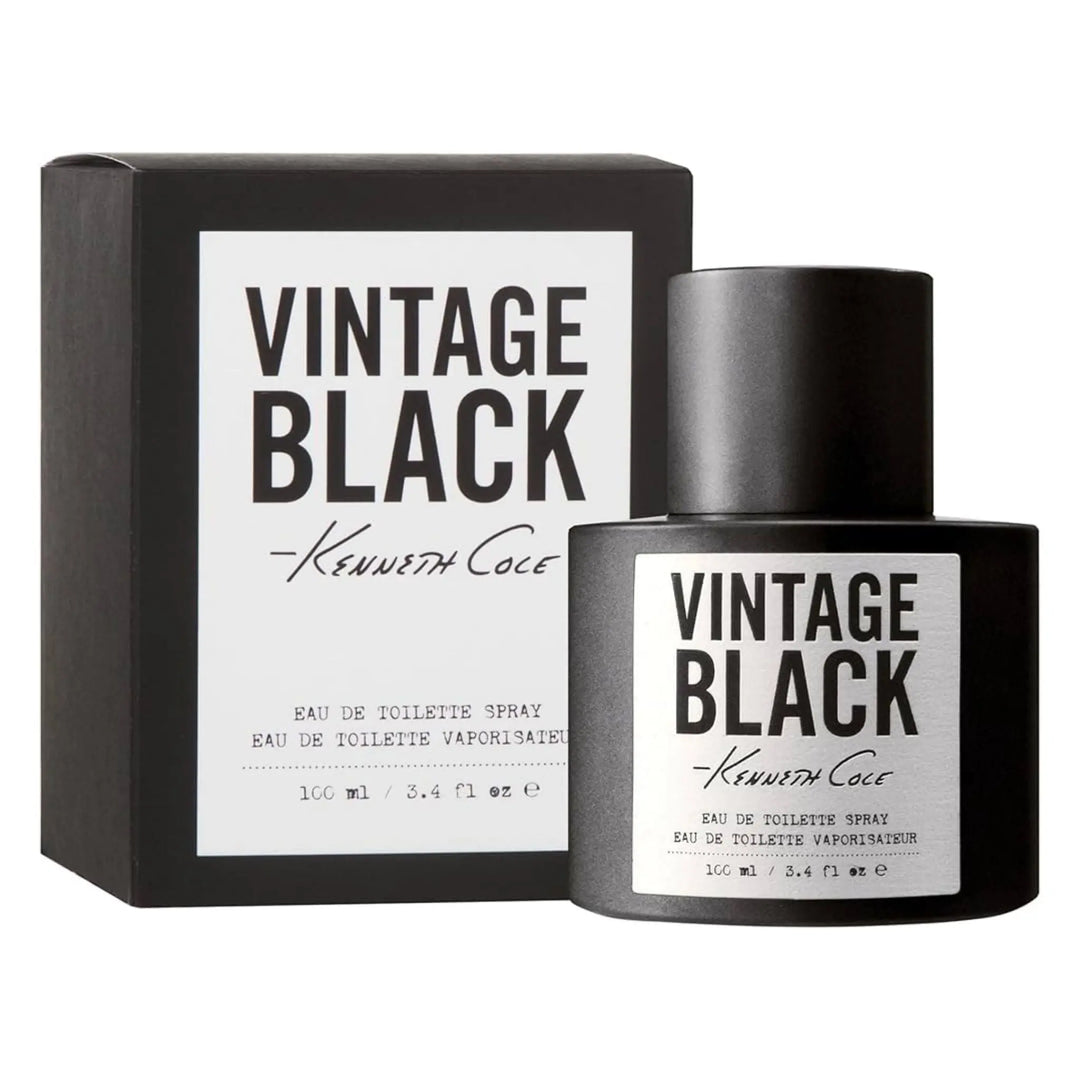 Black Vintage By Kenneth Cole For Men 3.4oz EDT Spray