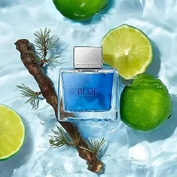 Blue Seduction by Antonio Banderas for Men 3.4oz EDT perfume bottle lemon wood strong elegant jpg.