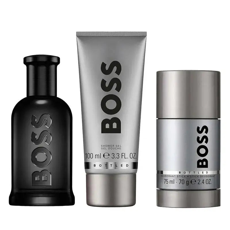 Boss Bottle By Hugo Boss 3Pcs Set 3.4oz Parfum Spray