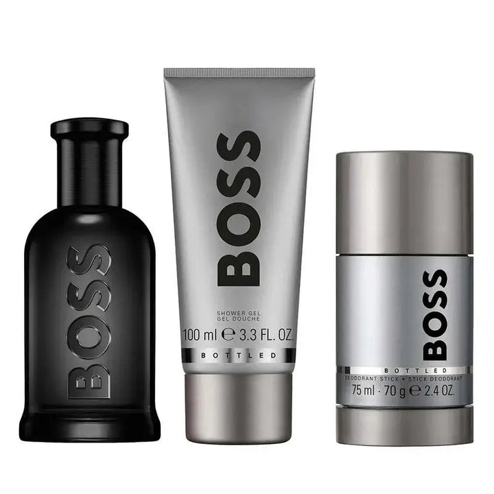 Boss Bottle By Hugo Boss 3Pcs Set 3.4oz Parfum Spray