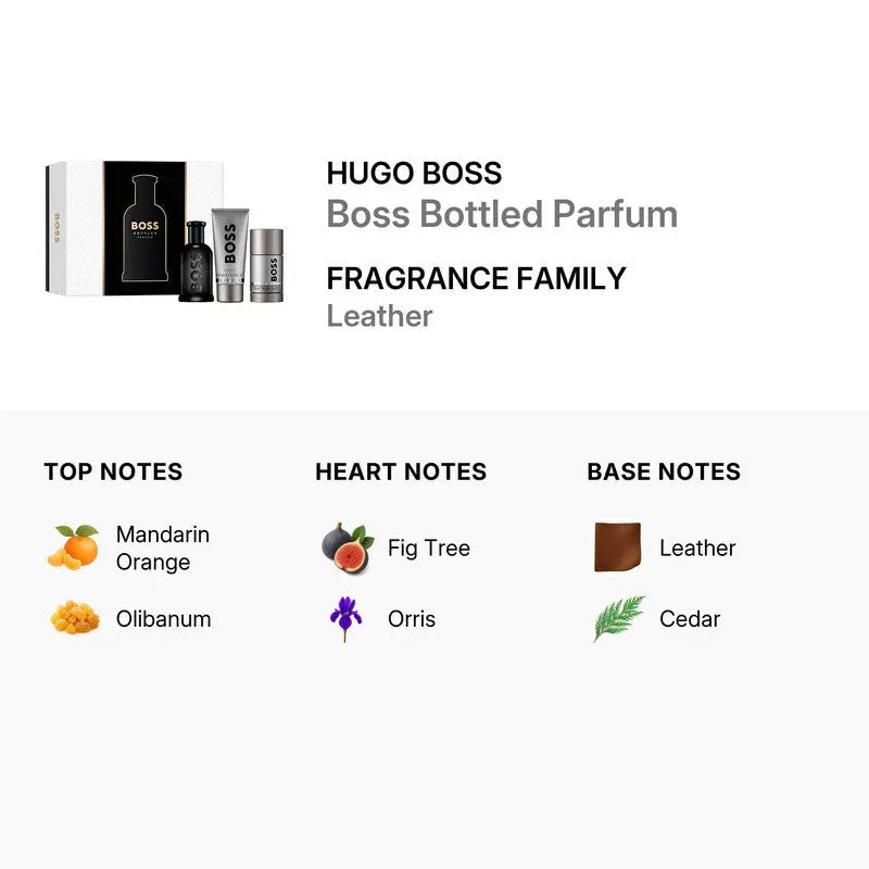 Boss Bottle By Hugo Boss 3Pcs Set 3.4oz Parfum Spray