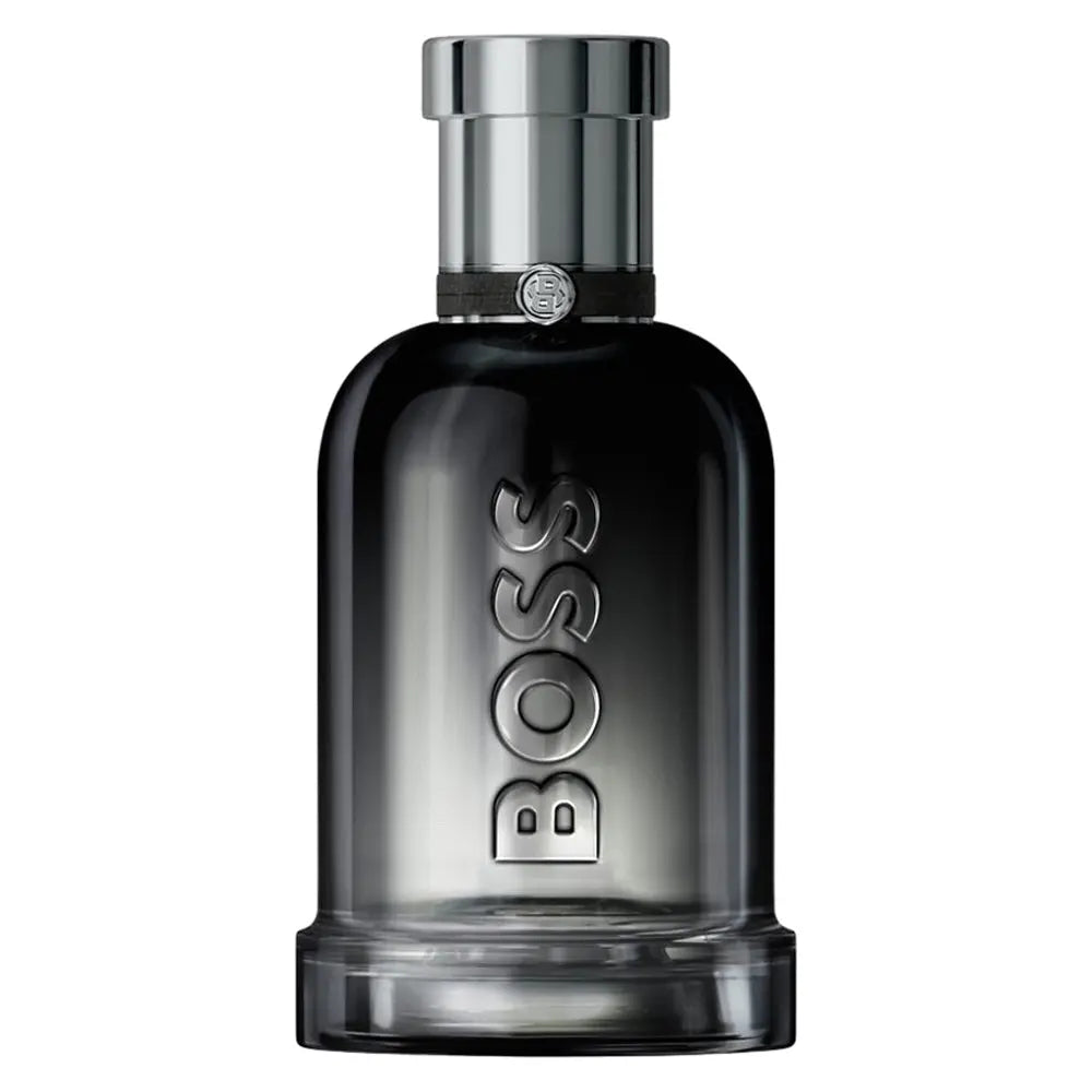 Close-up of Boss Bottled Beyond by Hugo Boss Eau de Parfum bottle