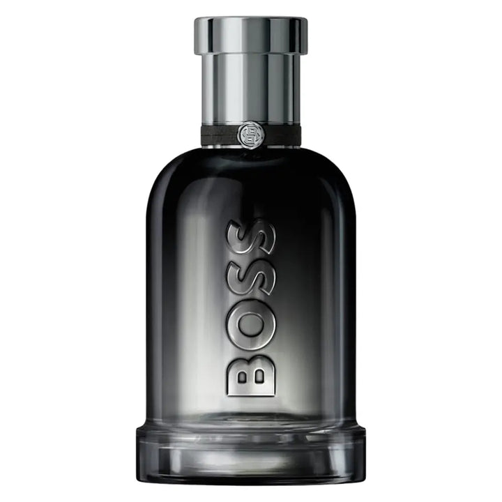 Close-up of Boss Bottled Beyond by Hugo Boss Eau de Parfum bottle