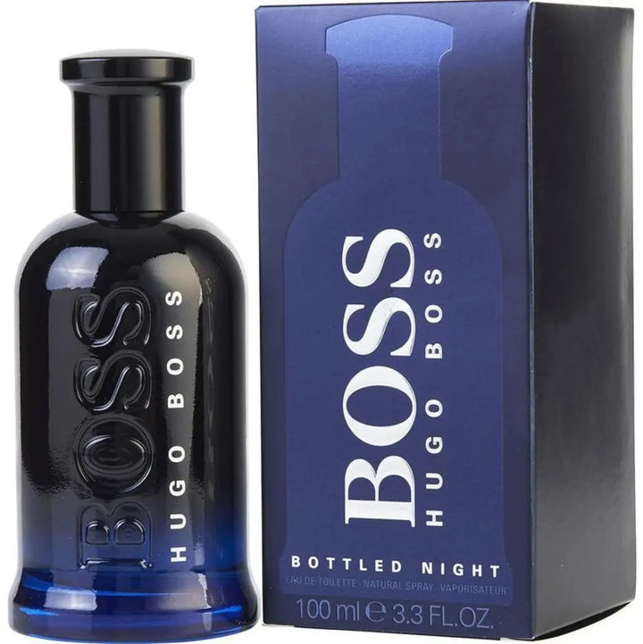 Boss Bottled Night by Hugo Boss Men 3.3oz EDT perfume bottle