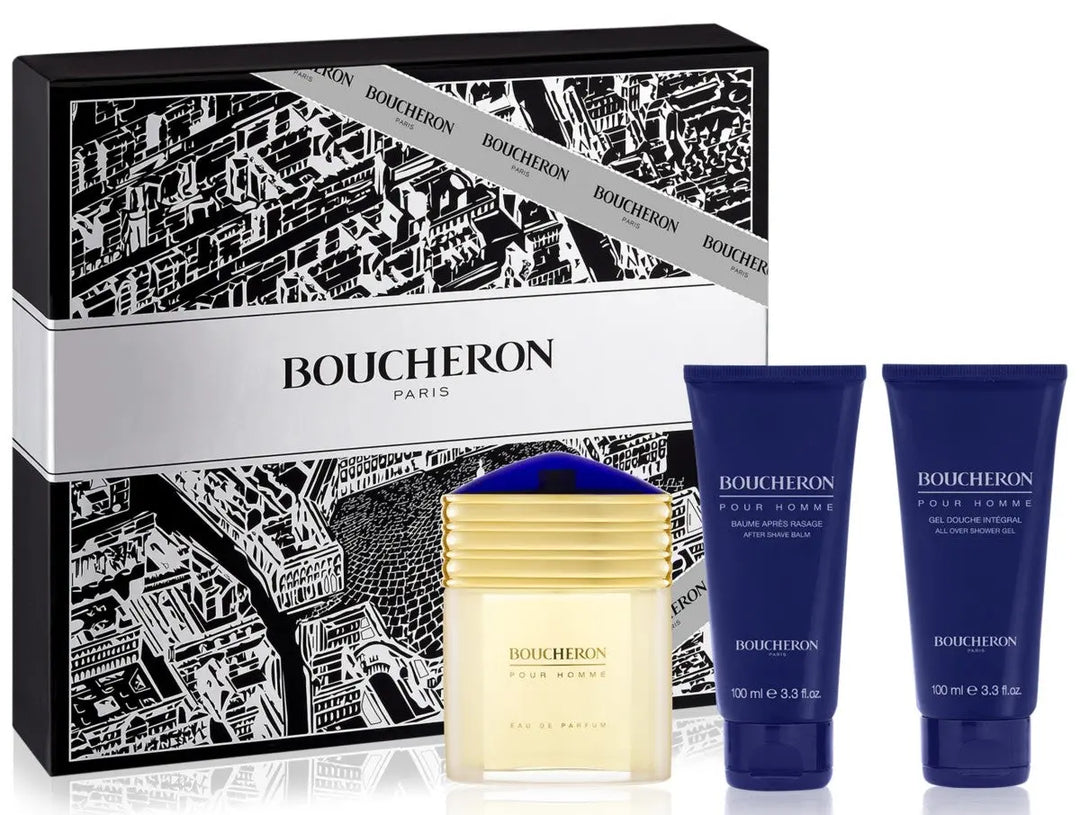 Boucheron 3-Piece Set By Boucheron 3.4oz For Men EDP Spray