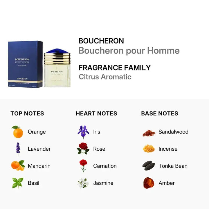 Boucheron Pour Homme elegant citrus woody masculine scent