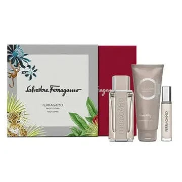 Bright Leather By Salvatore Ferragamo For Men (3pc Gift Set) Salvatore Ferragamo