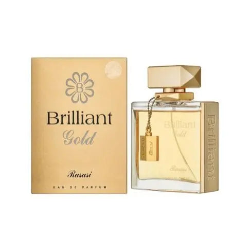 Brilliant Gold By Rasasi Unisex 3.4 oz Eau De Parfum Spray - perfumesandrea