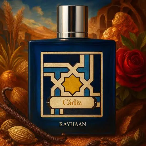 Rayhaan Cadiz elegant unisex fragrance with citrus and woody notes
