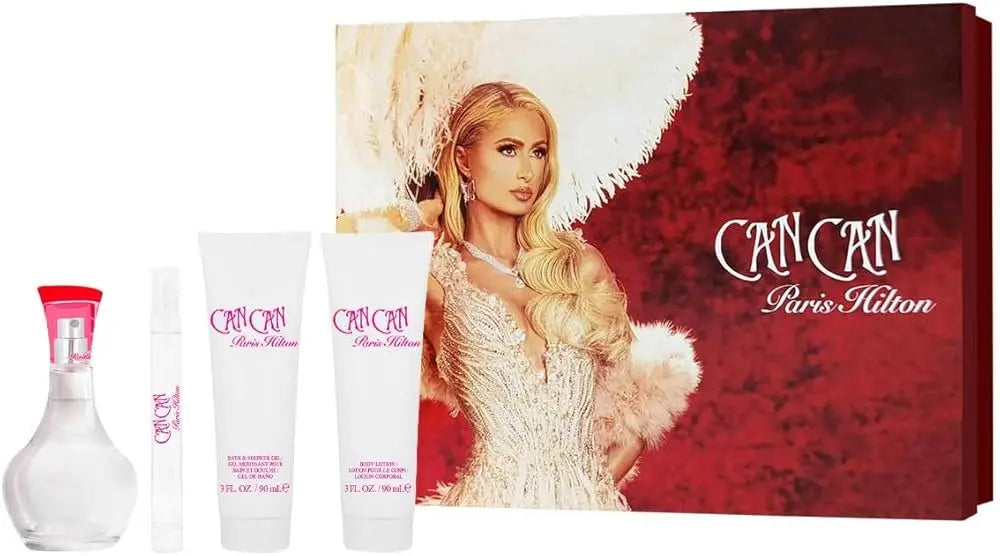 Can Can by Paris Hilton 4Pcs Set for Women EDP Spray Paris Hilton