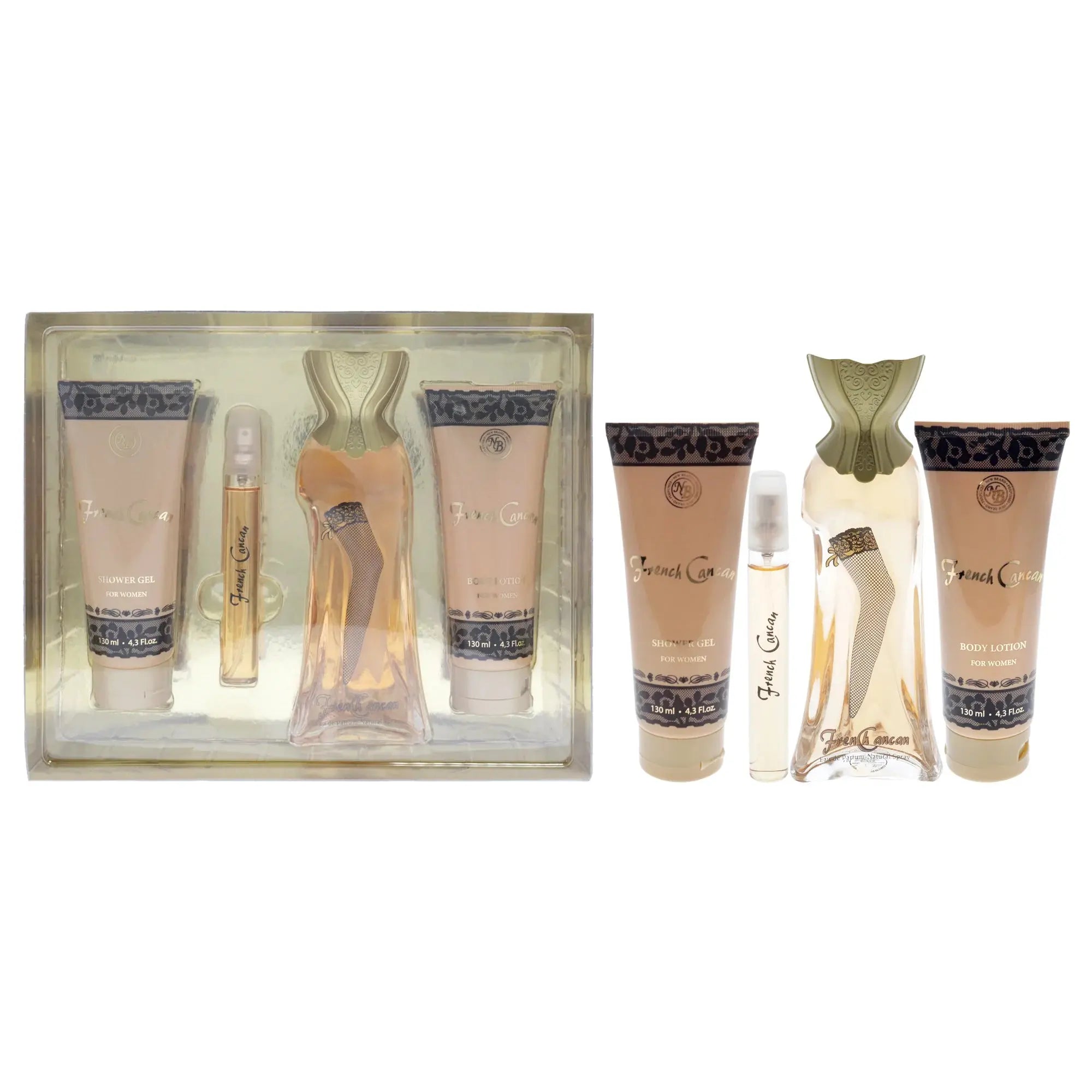 CanCan by New Brand Women's 4Pcs Gift Set Eau De Parfum.