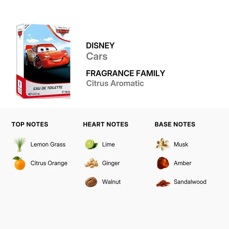 Disney Cars Lightning McQueen playful everyday fragrance for kids