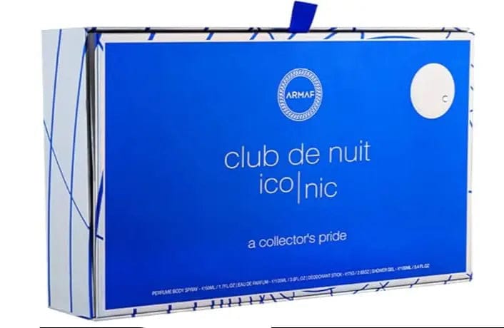 Club De Nuit Iconic Blue By Armaf For Men 3Pcs Set EDP Spray Armaf