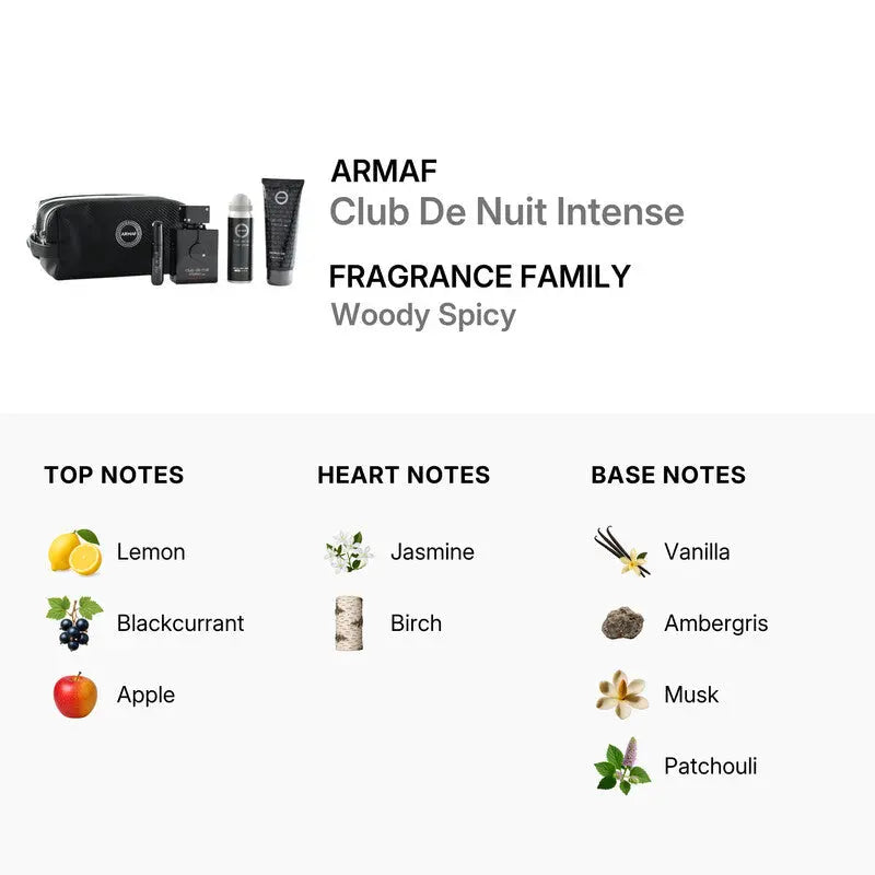 Club De Nuit Intense Armaf bold masculine fragrance set