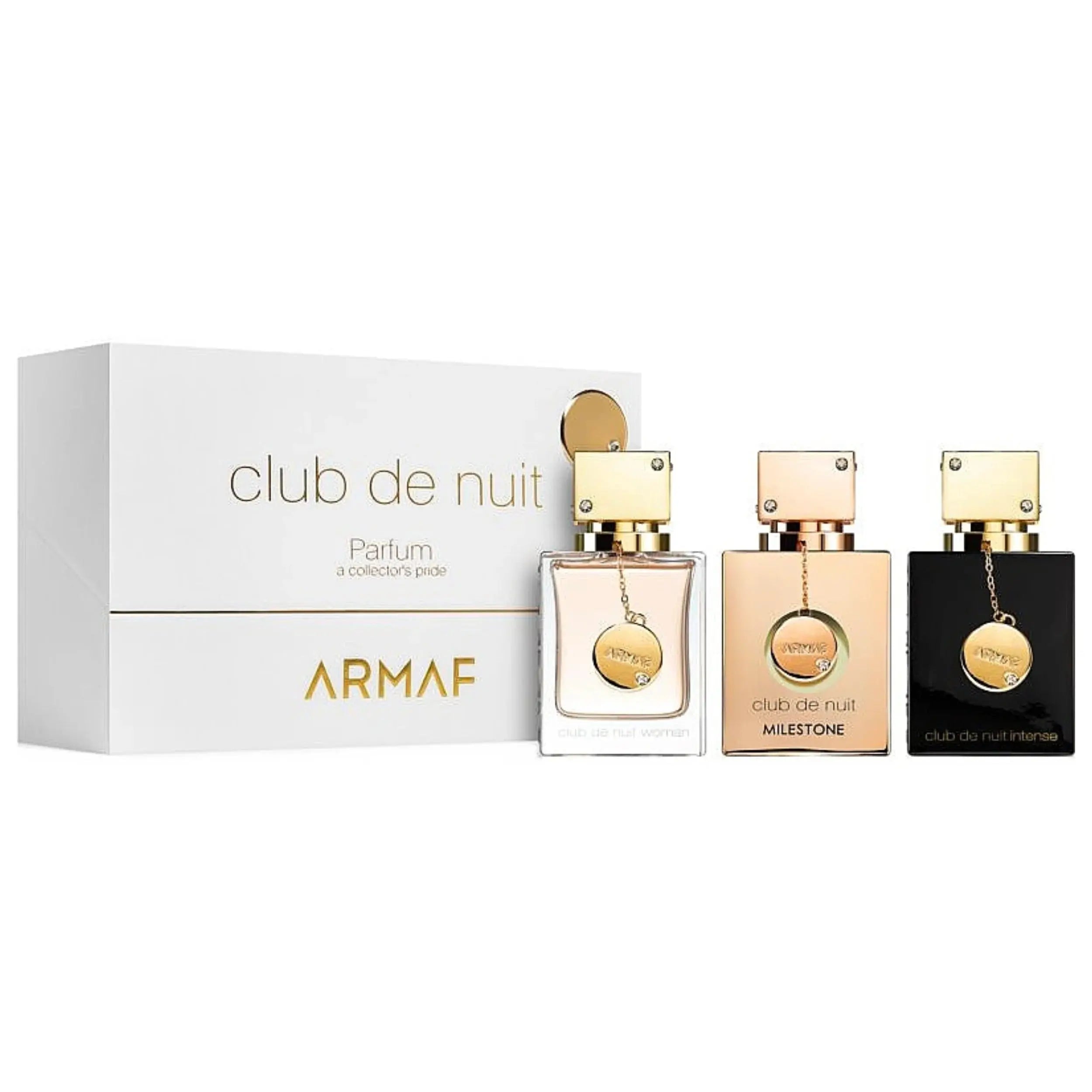 Club De Nuit Trio Set Armaf for Women 3x1.0oz EDP perfumes