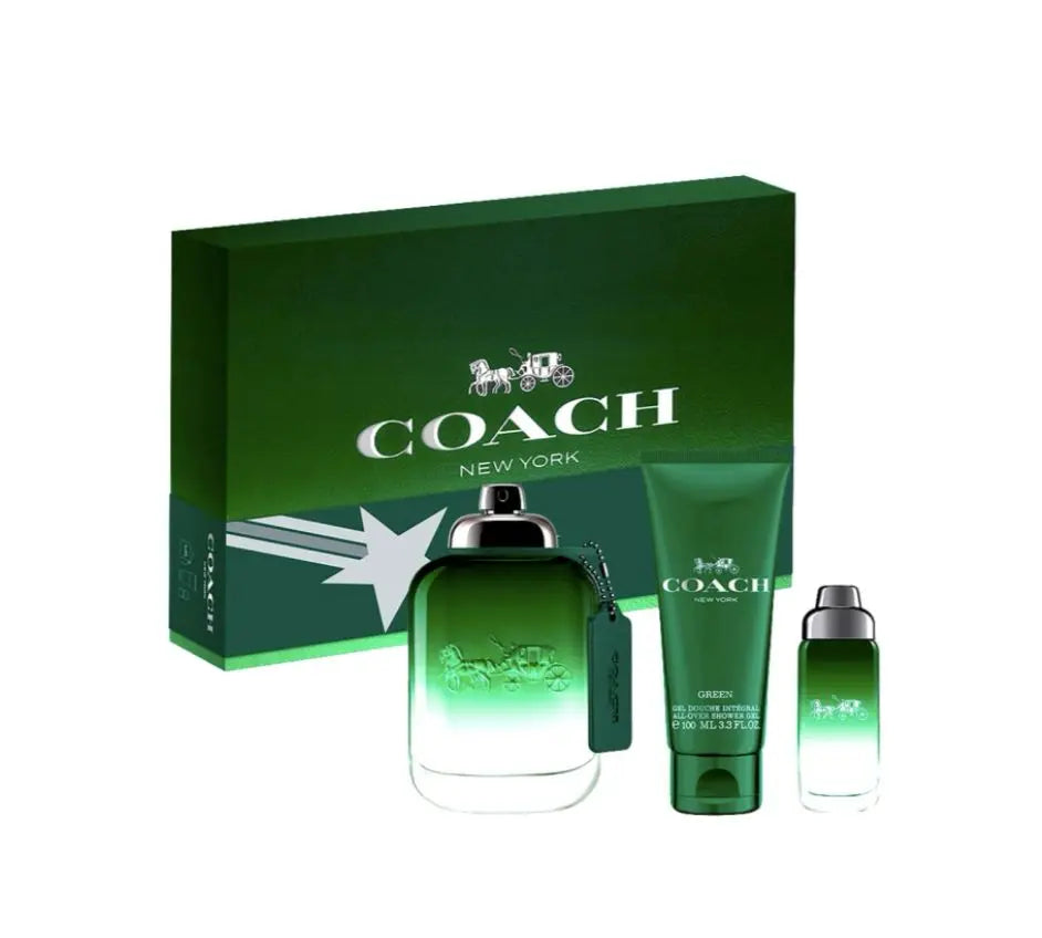 Coach Green 3pc Gift Set For Men Coach